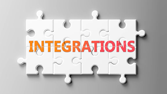Integrations on puzzle pieces show that Integrations can be difficult and need cooperating pieces to fit together to begin Ending the Battle Within.